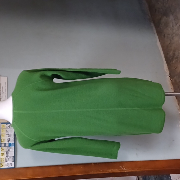 Henry New York 100% Wool long sweater size m green long sleeved button front - Picture 7 of 11